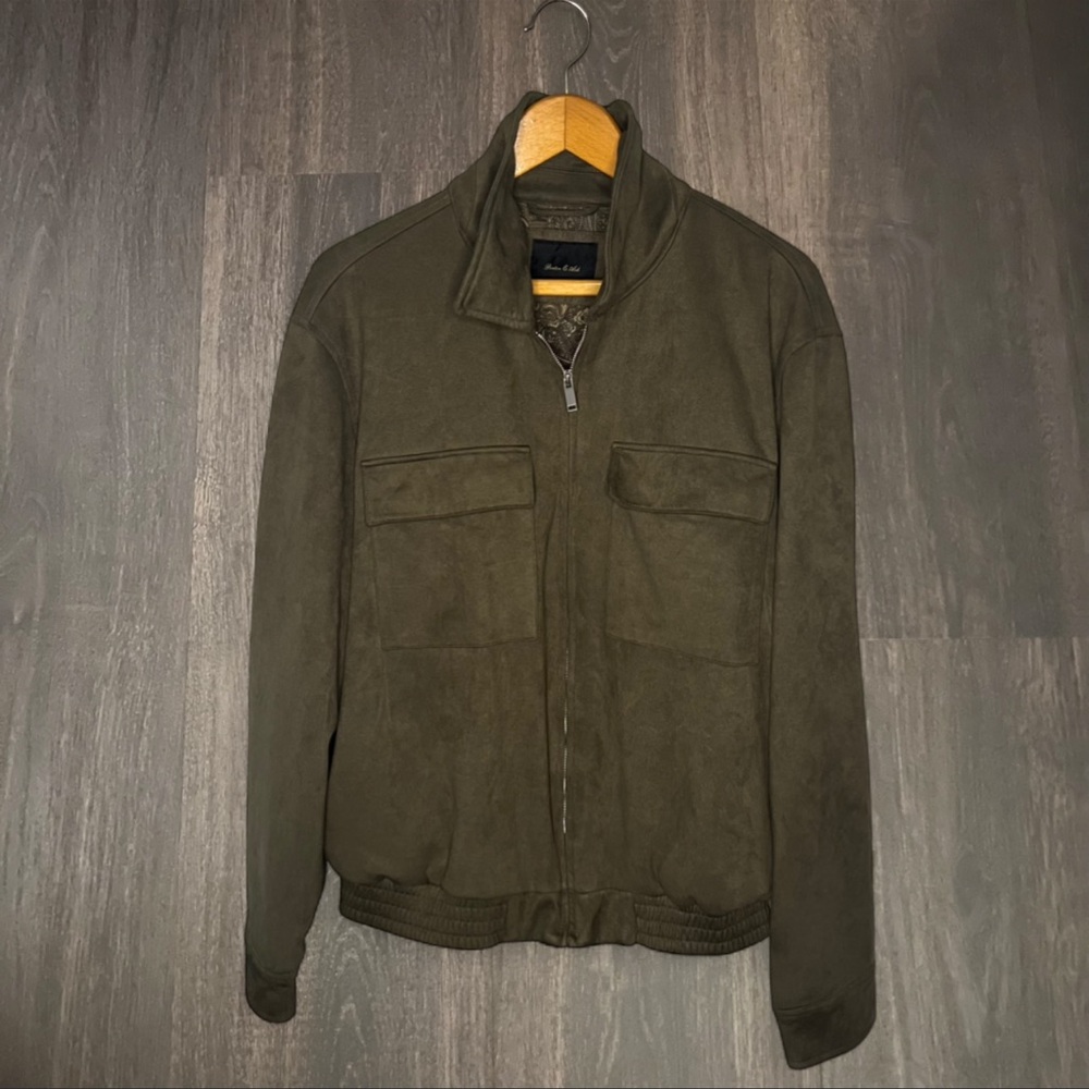 Porter & Ash Olive Utility Zip Jacket | Size L | Perfect Condition